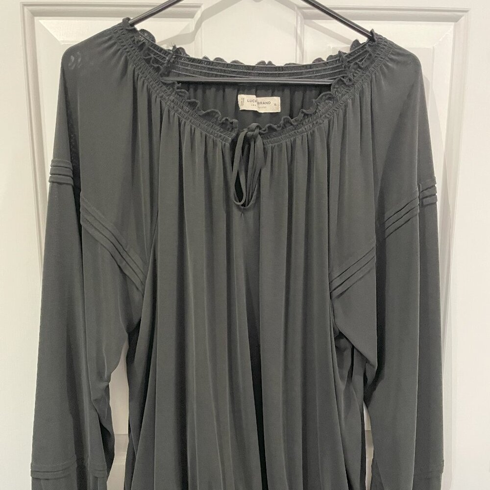 Lucky Brand Black Blouse Size XL
